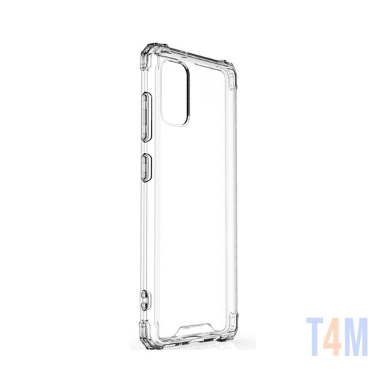 Capa de Silicone com Cantos Dura para Samsung Galaxy A41 Transparente